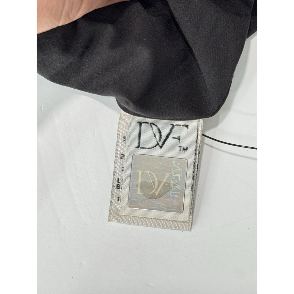 Diane von Furstenberg Pentra Sheath Dress Black White Size 8 Cocktail - Picture 9 of 10